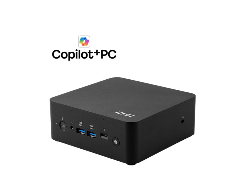 MSI Cubi NUC AI+ 2MG-013AU, Black, Core Ultra 7 258V/D5 32GB/1TB SSD/Win11Pro NG/Power Switch Cable/3Y