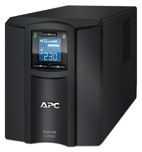 APC Smart-UPS C 2000VA/1300W Line Interactive UPS, Tower, 230V/16A Input, 6x IEC C13 Outlets, Lead Acid Battery, USB &