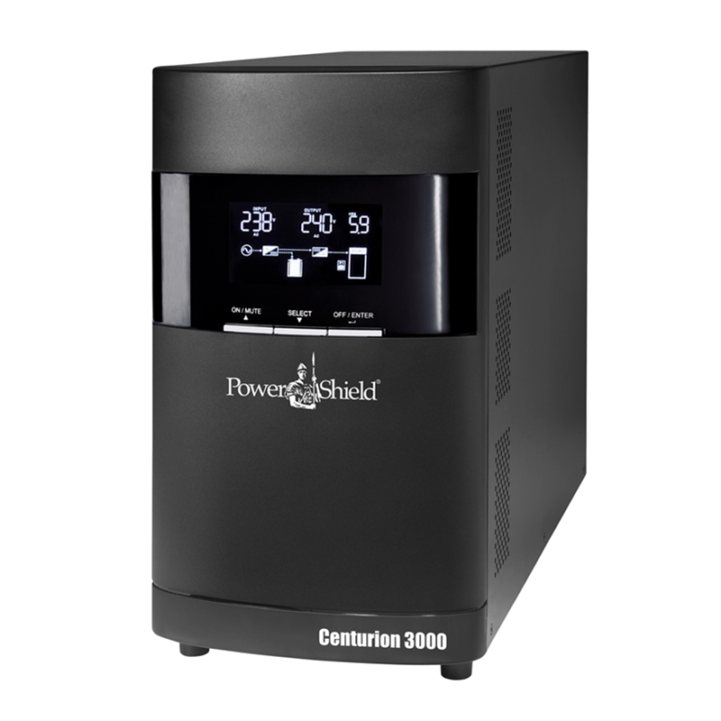 PowerShield Centurion Tower UPS 3000VA/2700W, 15A input, 4 AUS sockets, 15A, C19 x 1, 2-year warranty UPS & Power Board