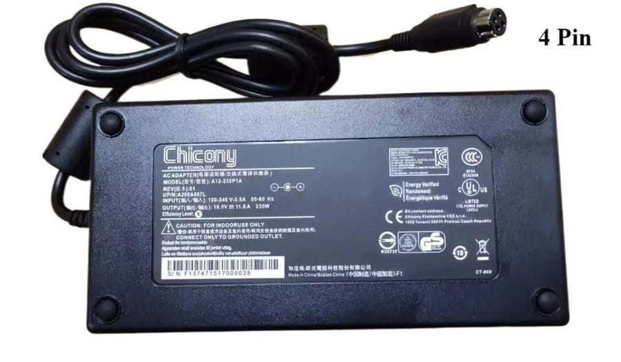 AC ADAPTER 230W 19.5V 11.8A - 4PIN ROUND CONNECTOR - Leader Electronics