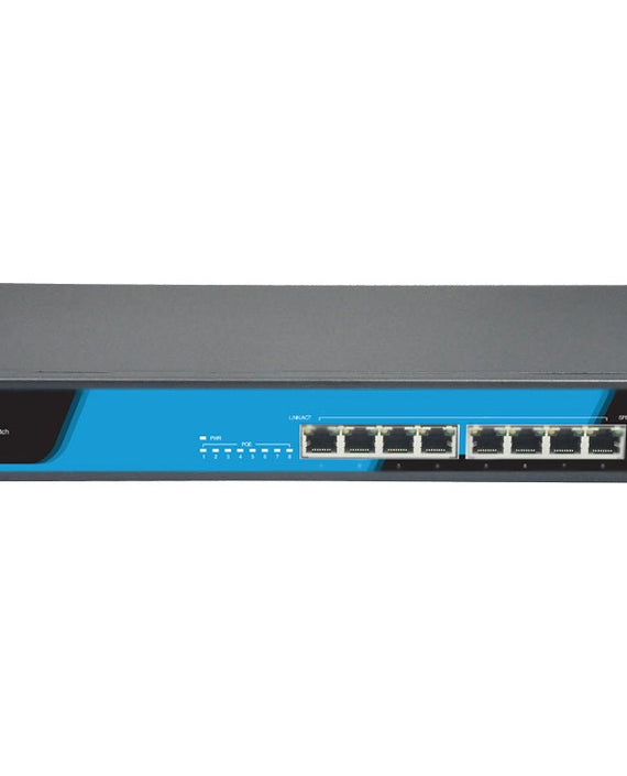 Alloy AS1008-P 8 Port Unmanaged Gigabit 802.3at PoE Switch, 150 Watts - Leader Electronics