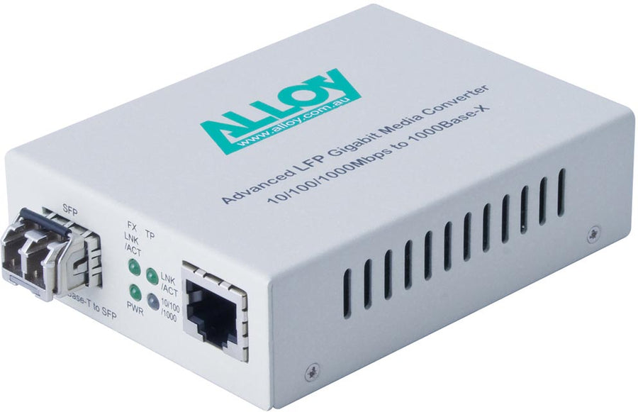 Alloy GCR2000SFP Gigabit Standalone/Rackmount Media Converter - Leader Electronics