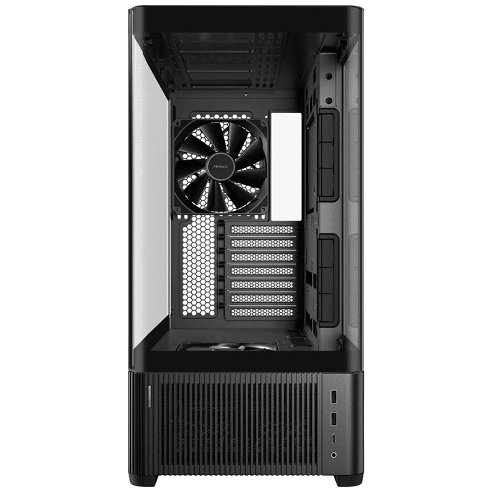 Antec C6 Curve AIR - Black, ATX/mATX/ITX, steel/glass, 7 slots, 450mm GPU, 180mm CPU, 3 PWM fans, USB-C 10Gbps - Leader Electronics