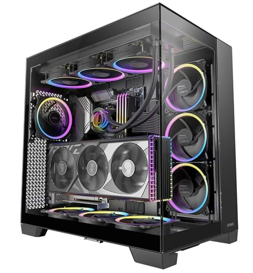 Antec C8 ARGB E-ATX, ATX, Dual Chamber, 2x 16CM ARGB Reverse Fans, 1x 14CM ARGB, USB-C, Large Clearance, 8x PCI for Large GPU, Ultra Case - Leader Electronics