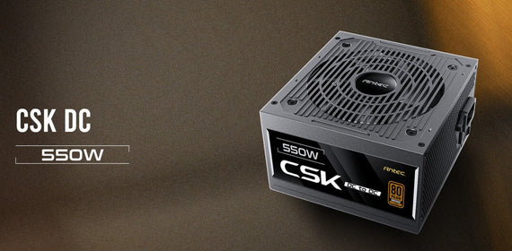 Antec CSK550DC 80+ Bronze 2x PCIE 5.1, Continuous Power, DC to DC, Flat Cables, 5Yrs Warranty. CircuitShield, Thermal,Reliable Value Power Supply - Leader Electronics