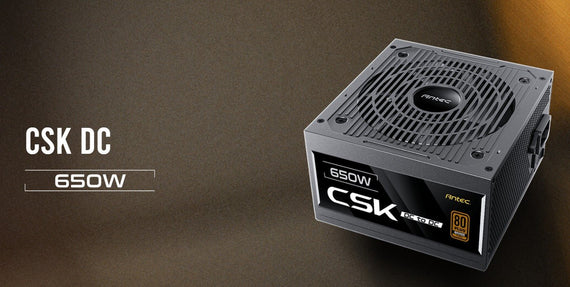 Antec CSK650DC 80+ Bronze, DC to DC, Flat Cables,. CircuitShield Protections, Thermal, Reliable Value Power Supply 5yr - Leader Electronics