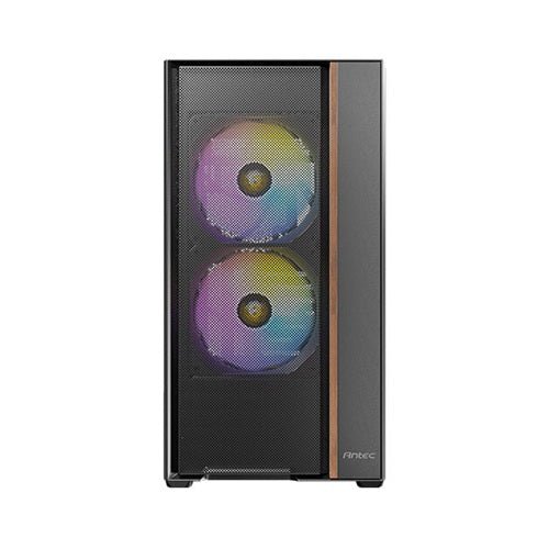 Antec Flux Rear ATX Micro-ATX ITX, TG side, 7 slots, 1x3.5',2x2.5', 5 fans incl ARGB, 360mm rad, GPU≤400mm, Mid Tower case - Leader Electronics