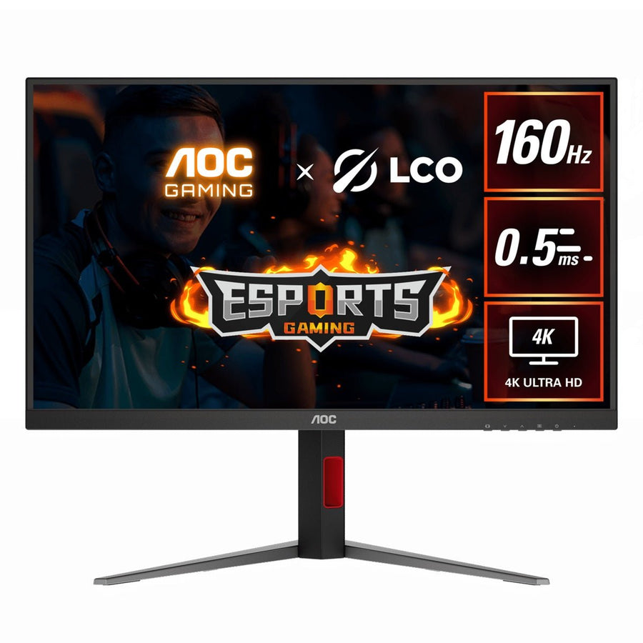 AOC 27' 4K Gaming Monitor (U27G42) – 160Hz 4K, 0.5ms MPRT, Fast IPS, 1.07B colors, HDR, Delta E<2, HDMI 2.1 & DP 1.4, tilt/swivel/height adjustable - Leader Electronics