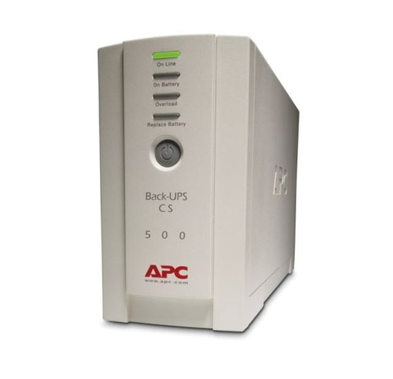 APC Back-UPS 500VA/300W Standby UPS, Tower, 230V/10A Input, 4x IEC C13 Outlets, Lead Acid Battery, User Replaceable Battery - Leader Electronics