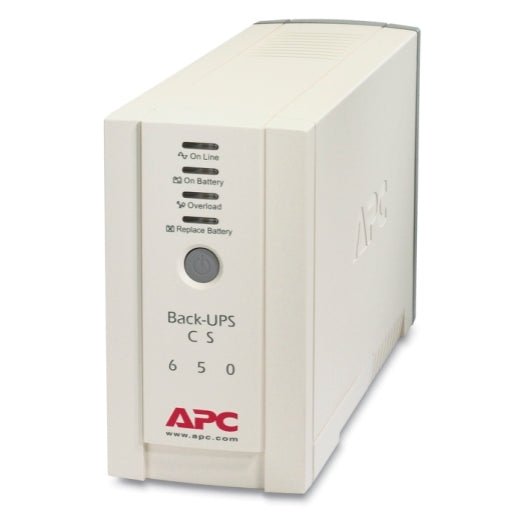 APC Back-UPS 650VA/400W Standby UPS, Tower, 230V/10A Input, 4x IEC C13 Outlets, Lead Acid Battery, User Replaceable Battery - Leader Electronics