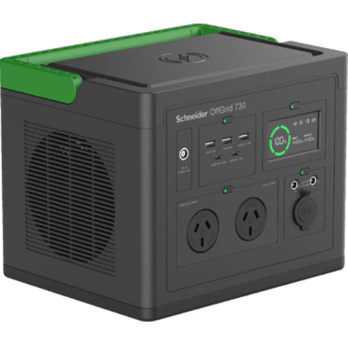APC OffGrid Portable Power Station 730, 738Wh Lithium-ion, LCD, 2 AS3112 Australian outlets, Sinewave, 3 USB-A, 2 USB-C, Wireless Charger - Leader Electronics