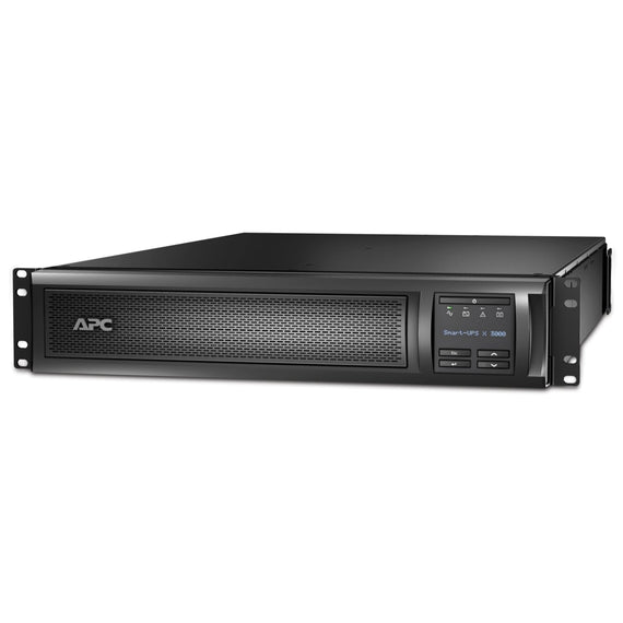 APC Smart-UPS X 3000VA/2700W Line Interactive UPS, 2U RM/Tower, 230V/16A Input, 1x IEC C19 & 8x IEC C13 Outlets, Lead Acid Battery, SmartSlot - Leader Electronics