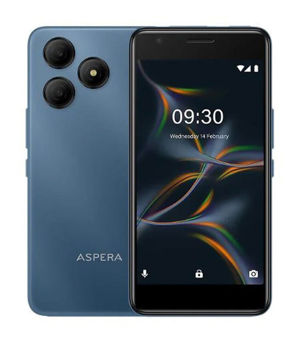 Aspera Buzz 4G 32GB - Blue (P02243201) *AU STOCK*, 5', 2GB/32GB, 5MP/5MP, Dual SIM, 3000mAh, 1 Year Warranty - Leader Electronics