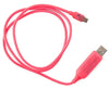 Astrotek 1m LED Light Up Visible Flowing Micro USB Charger Data Cable Pink Charging Cord for Samsung LG Android Mobile Phone - Leader Electronics