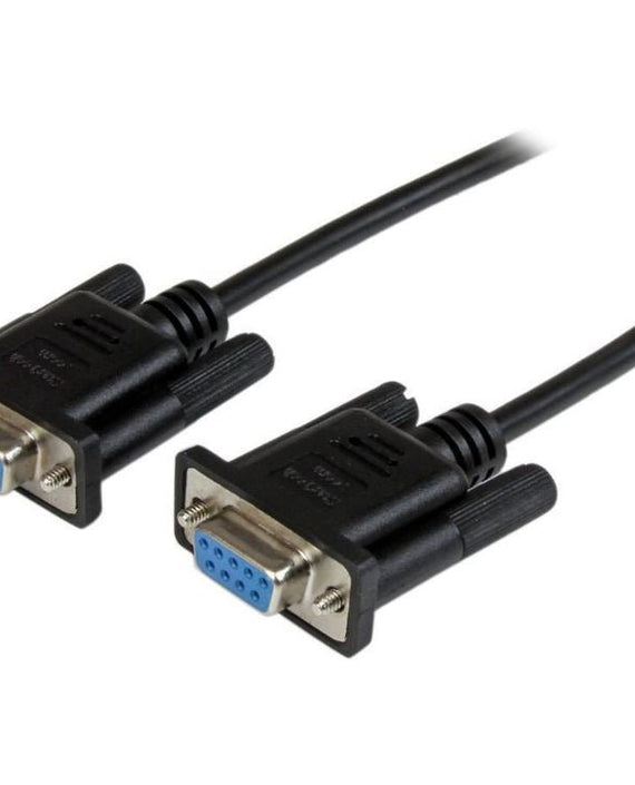 Astrotek 3m Serial RS232 Null Modem Cable - DB9 Female to Female 9 pin Wired Crossover for Data Transfer btw 2 DTE devices Computer Terminal Printer - Leader Electronics