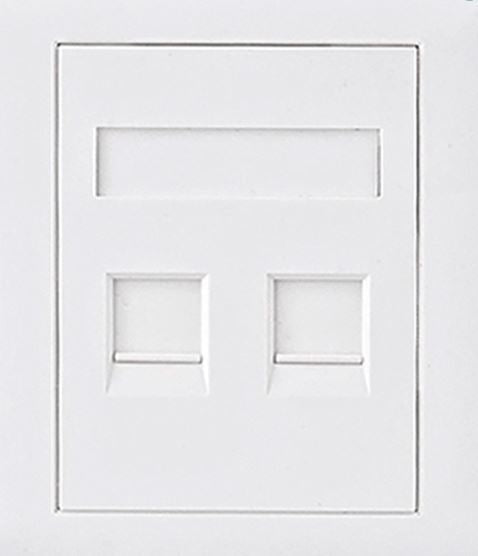 Astrotek CAT5e RJ45 Network Wall Face Plate 86x86mm 2 Port Socket Kit - Leader Electronics