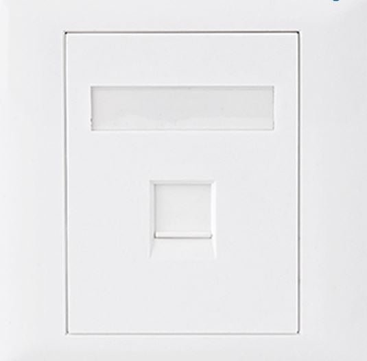 Astrotek CAT5e RJ45 Wall Face Plate 86x86mm 1 Port Socket Kit - Leader Electronics