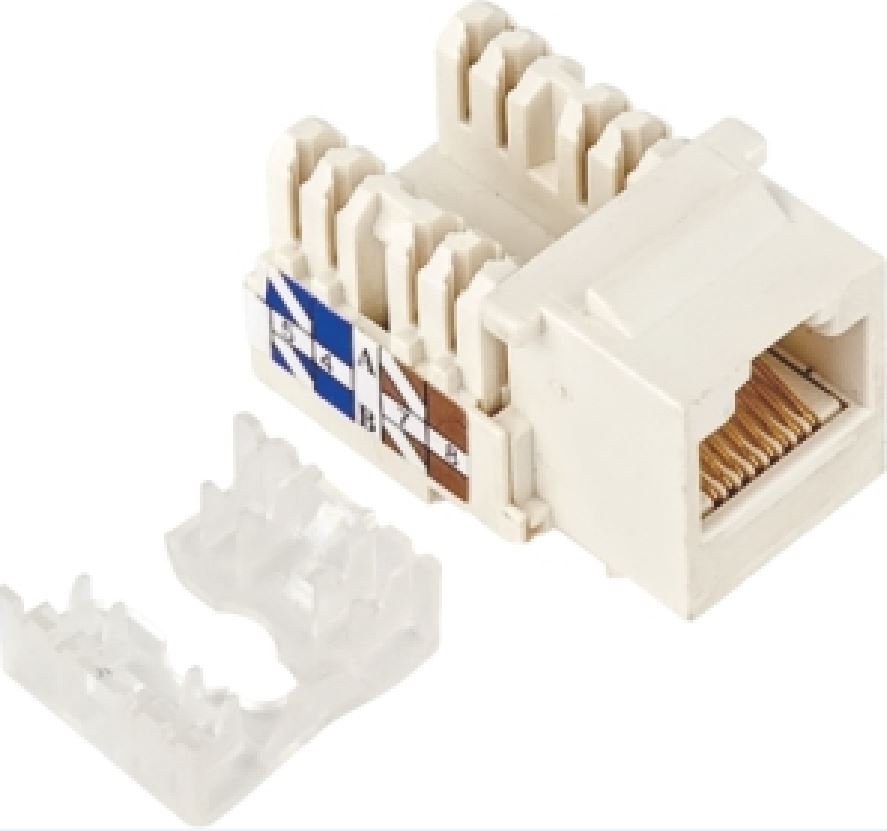 Astrotek CAT5e UTP Network Keystone Jack for Socket kit 10ps per pack Poly Bag White LS - Leader Electronics