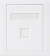 Astrotek CAT6 RJ45 Network Wall Face Plate Outlets 86x86mm 1 Port Socket Kit - Leader Electronics