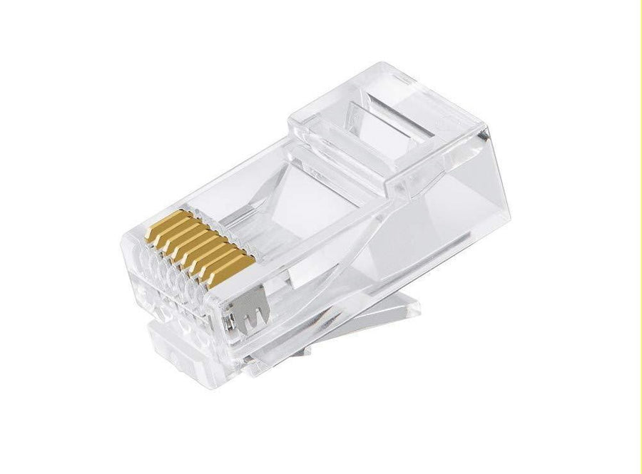 Astrotek CAT6 UTP -RJ45 Connector 8P8C Network Plug 3 Prong Blade 3U' Gold plating (50pcs/bag) - Leader Electronics