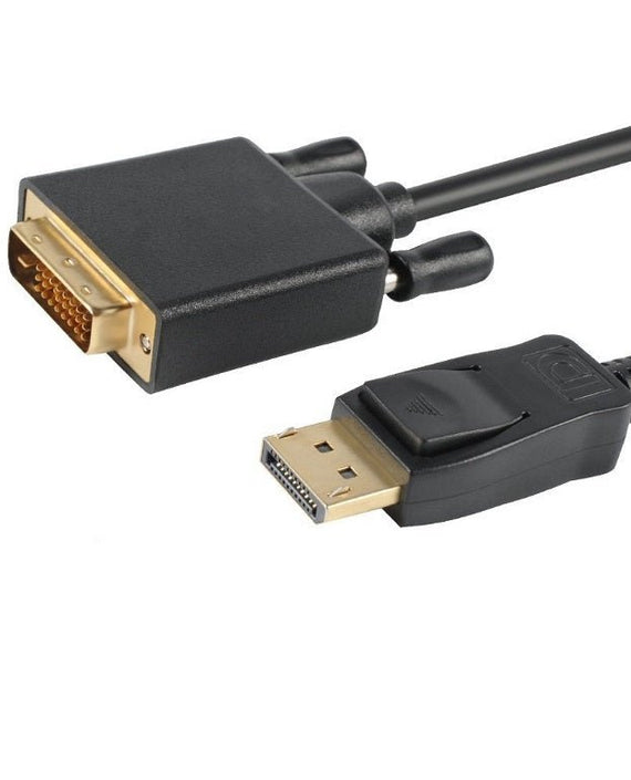 Astrotek DisplayPort DP to DVI-D 2m Cable Male to Male 24+1 Gold plated Supports video resolutions up to 1920x1200/1080P Full HD @60Hz - Leader Electronics