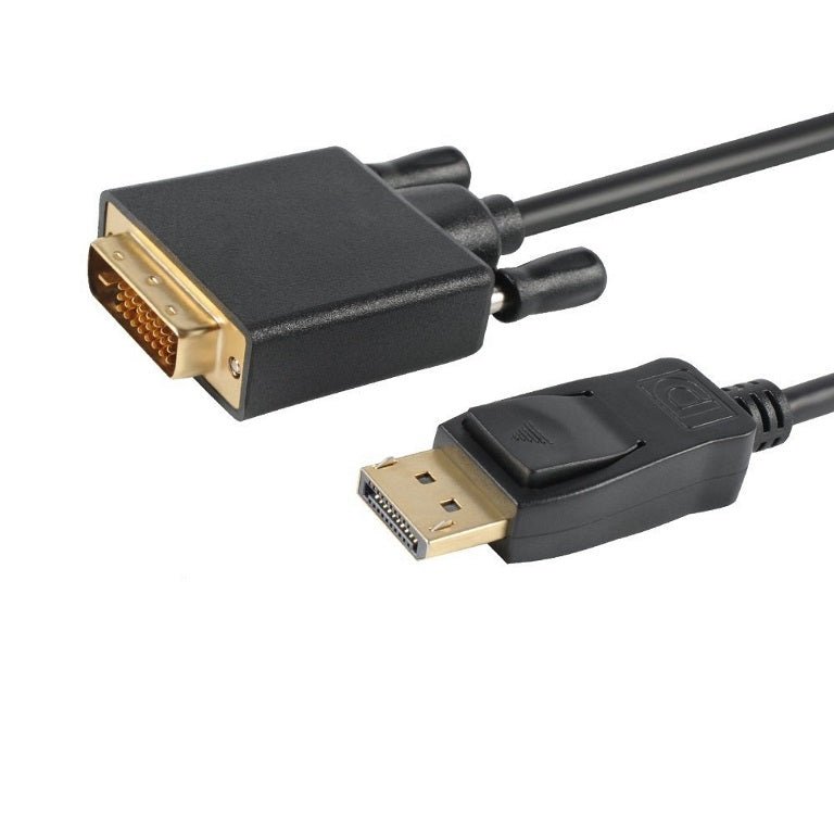 Astrotek DisplayPort DP to DVI-D 2m Cable Male to Male 24+1 Gold plated Supports video resolutions up to 1920x1200/1080P Full HD @60Hz - Leader Electronics