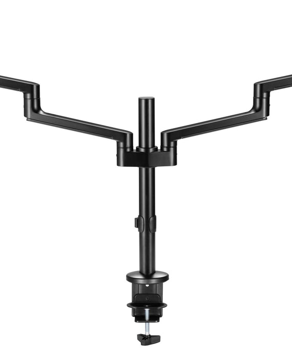 Astrotek Dual Monitor Arm Desk Mount Height Adjustable Stand for 2x LCD Display 23.8' 24' 27' 31.5' 32' 8kg 30° Tilt 180° Swivel 360° Pivot VESA LS - Leader Electronics