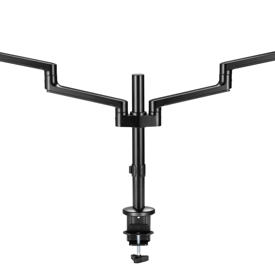 Astrotek Dual Monitor Arm Desk Mount Height Adjustable Stand for 2x LCD Display 23.8' 24' 27' 31.5' 32' 8kg 30° Tilt 180° Swivel 360° Pivot VESA LS - Leader Electronics