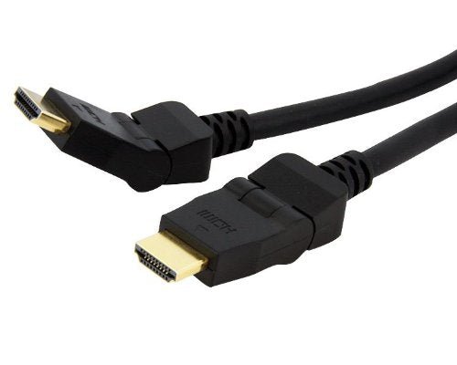 Astrotek HDMI Cable 2m - v1.4 19 pins Type A Male to Male 180 Degree Swivel Type 30AWG Gold Plated Nylon sleeve RoHS - Leader Electronics