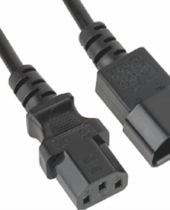 Astrotek Power Extension Cable 2m - Male to Female IEC C13 to C14 Monitor to PC or PC/UPS to Devices - Leader Electronics
