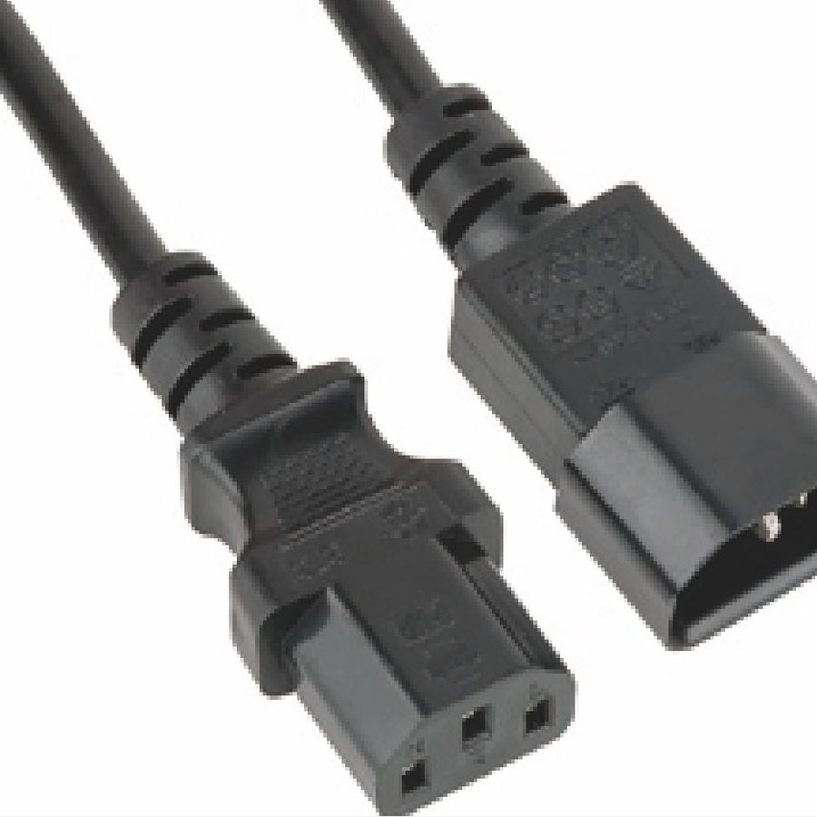 Astrotek Power Extension Cable 2m - Male to Female IEC C13 to C14 Monitor to PC or PC/UPS to Devices - Leader Electronics