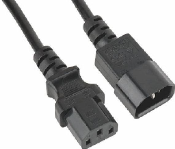 Astrotek Power Extension Cable 2m - Male to Female IEC C13 to C14 Monitor to PC or PC/UPS to Devices - Leader Electronics