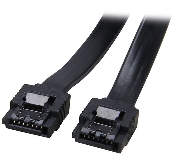 Astrotek SATA 3.0 Data Cable 30cm 7 pins Straight to 7 pins Straight with Latch Black Nylon Jacket 26AWG - Leader Electronics