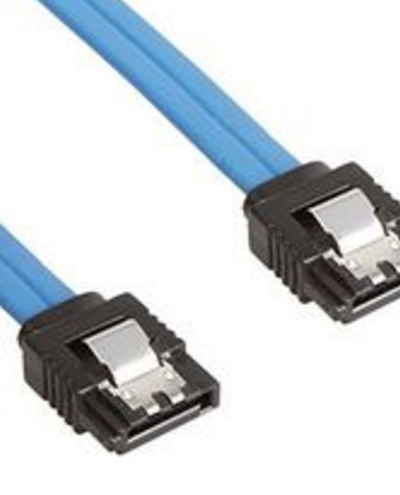 Astrotek SATA 3.0 Data Cable Male to Male Straight 180 to 180 Degree with Metal Lock 26AWG Blue 50cm ~CB8W-FC-5080 - Leader Electronics