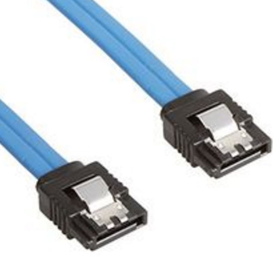 Astrotek SATA 3.0 Data Cable Male to Male Straight 180 to 180 Degree with Metal Lock 26AWG Blue 50cm ~CB8W-FC-5080 - Leader Electronics