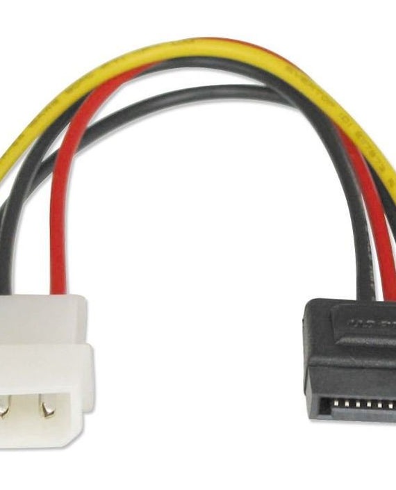 Astrotek SATA Power Cable 15cm 4 pins Male to 15 pins Female 18AWG RoHS LS - Leader Electronics