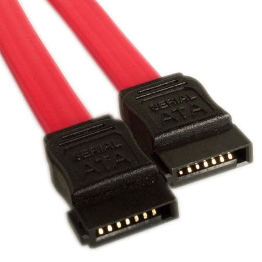 Astrotek Serial ATA SATA 2 Data Cable 50cm 7 pins to 7 pins Straight 26AWG Red ~CB8W-FC-5031 CB8W-FC-5075 - Leader Electronics