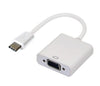 Astrotek Thunderbolt USB 3.1 Type C (USB-C) to VGA Adapter Converter Male to Female for Apple Macbook Chromebook Pixel White - Leader Electronics
