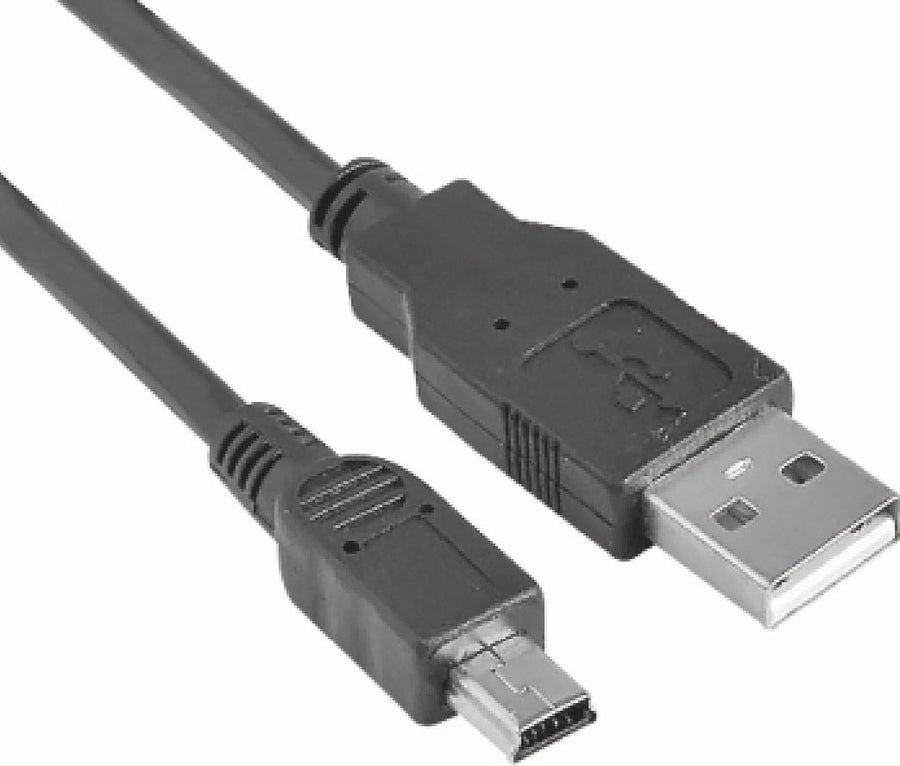 Astrotek USB 2.0 Cable 1m - Type A Male to Mini B 5 pins Male Black Colour RoHS - Leader Electronics