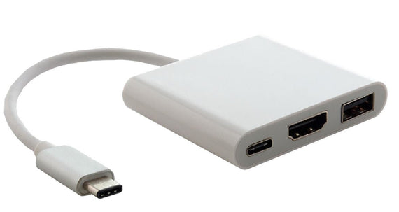 Astrotek USB 3.1 Type-C USB-C to USB-C HDMI USB-A Hub Adapter Converter Cable Male to Female 4K 30Hz for Apple MacBook Chromebook Pixel - Leader Electronics
