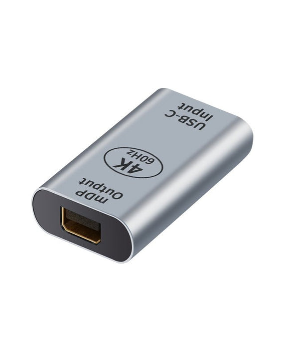 Astrotek USB-C to Mini DP DisplayPort Female to Female Adapter support 4K@60Hz for iPad Pro Macbook Air Samsung Galaxy MS Surface Dell XPS - Leader Electronics