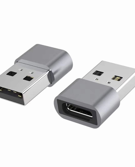 Astrotek USB-C to USB-A Type C Female to Type-A Male OTG Adapter 480Mhz For Laptop, Wall Chargers,Phone Sliver - Leader Electronics