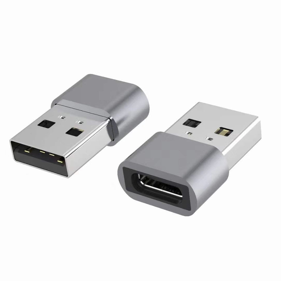 Astrotek USB-C to USB-A Type C Female to Type-A Male OTG Adapter 480Mhz For Laptop, Wall Chargers,Phone Sliver - Leader Electronics