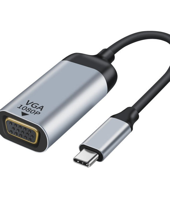 Astrotek USB-C to VGA Male to Female Adapter 15cm cable support 1080P@60Hz QWXGA WUXGA UXGA for iPad Pro Macbook Air Samsung Galaxy MS Surface Dell XP - Leader Electronics