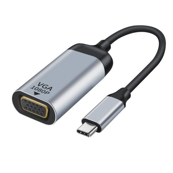 Astrotek USB-C to VGA Male to Female Adapter 15cm cable support 1080P@60Hz QWXGA WUXGA UXGA for iPad Pro Macbook Air Samsung Galaxy MS Surface Dell XP - Leader Electronics