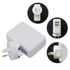 Astrotek USB Travel Wall Charger AU Power Adapter Plug 5V 2.1A 100V-240V 2 Ports White Colour for iPhone Samsung Smartphones & USB Devices ~CBAT-USB-P - Leader Electronics