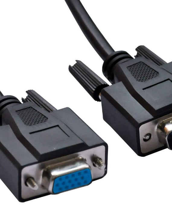 Astrotek VGA Extension Cable 3m - 15 pins Male to 15 pins Female for Monitor PC Molded Type Black - Leader Electronics