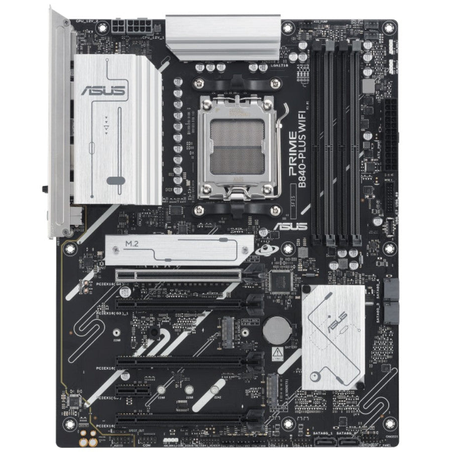 ASUS AMD PRIME B840-PLUS WIFI-CSM (AM5) ATX Motherboard, DDR5 192GB, 1x PCIe 4.0 x16 slot, 3 x M.2 slots, 4x SATA, Wi-Fi 6E, 1 x HDMI, 1 x DP - Leader Electronics