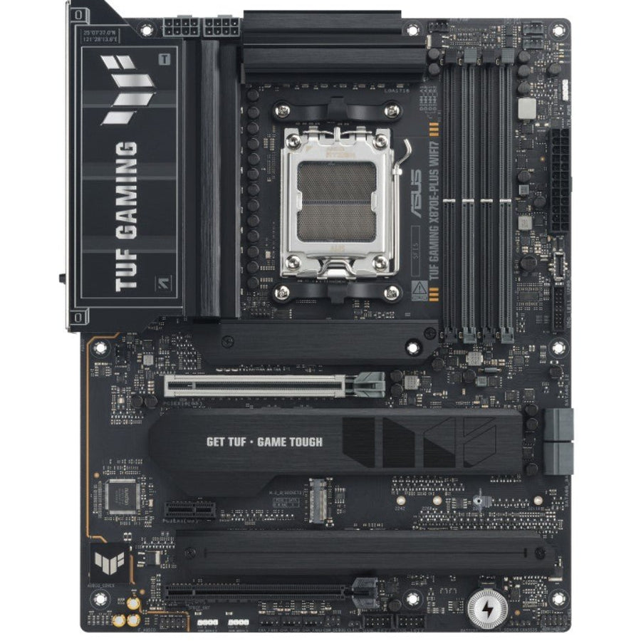 ASUS AMD TUF GAMING X870E-PLUS WIFI7 (AM5) ATX Motherboard, DDR5 Max.256GB, 1x PCIe 5.0 x16 slot, 4x M.2 slots, 4x SATA, Realtek 2.5Gb Ethernet - Leader Electronics