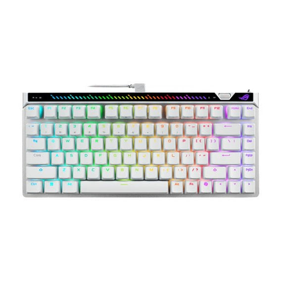 ASUS M705 ROG Falchion Ace 75 HE Gaming Keyboard - WHITE, HFXV2Magnetic, USB2.0TypeC, 75%,8000Hz, 0.125ms, Windows10/11, GearLink - Leader Electronics